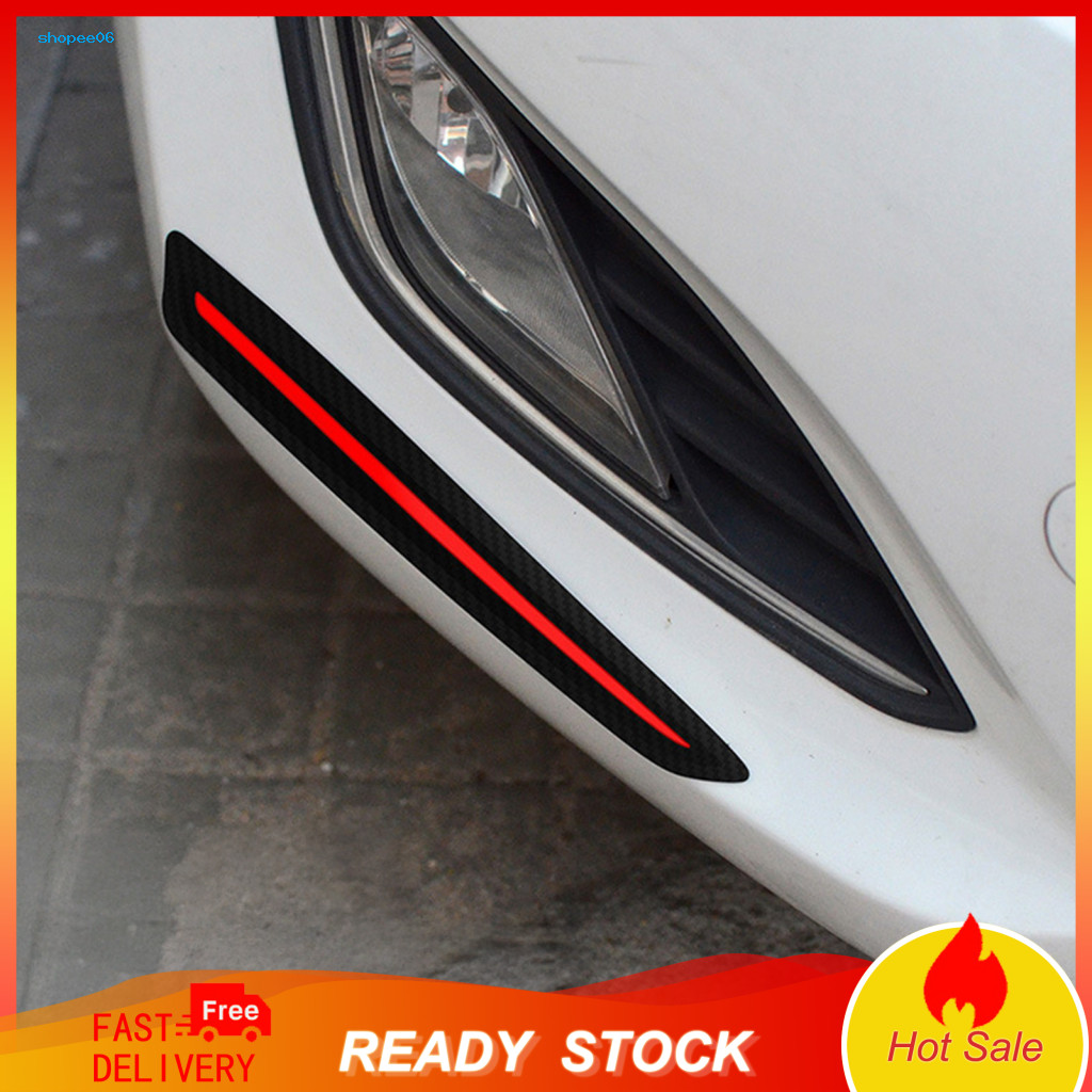 Car Bumper Protector Scratch Protection Strip 1 Pair Universal Guard Strips Anti-collision Anti-scratch Protective for F