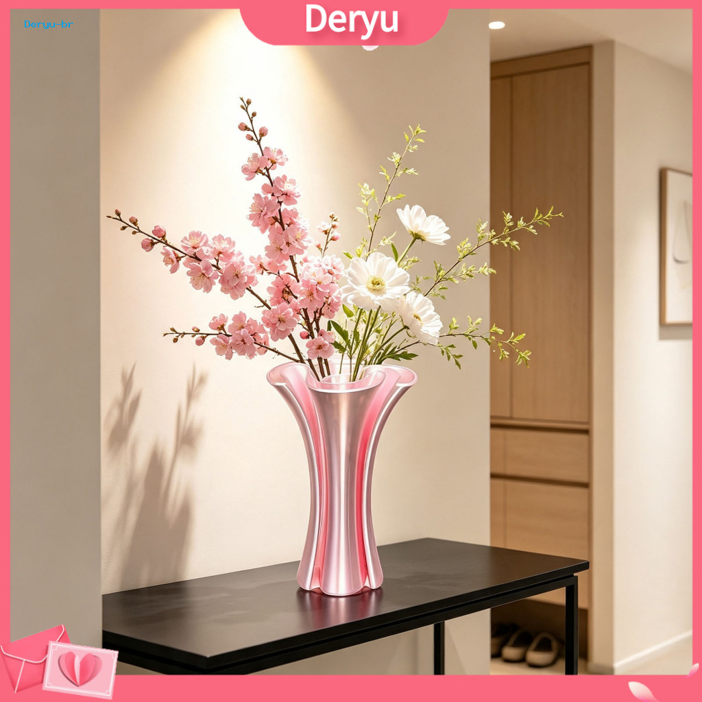 Decorative Flower Vase Bedroom Ornament Modern 3d Printed Artistic – Elegant Table Centerpiece for Fresh Artificial Pl