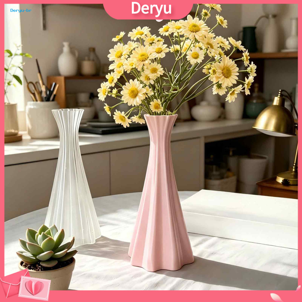 Narrow Mouth Vase for Dried Flowers Modern Decorative for Home Decor Minimalist 3d Printed Bud – Elegant Artistic Tabl