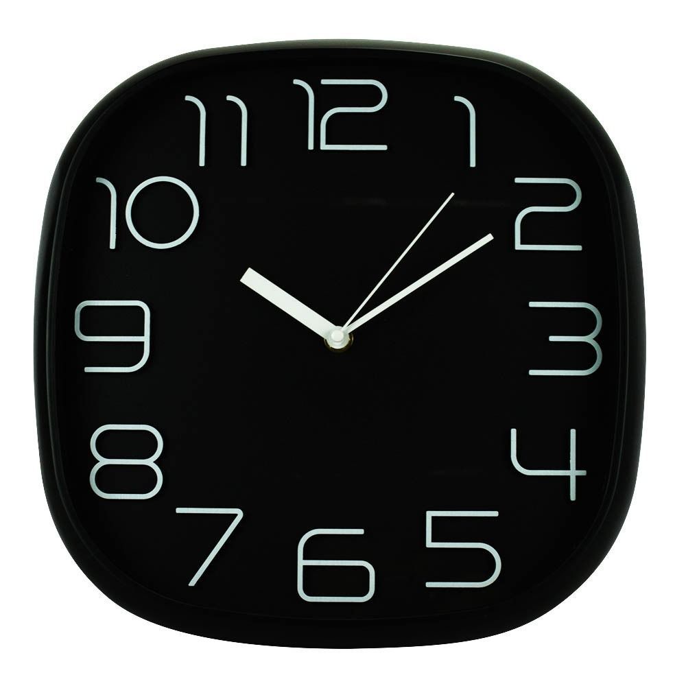 Relógio Modern Parede Quadrado Elegante Sofisticado 30x3x30cm - GD-9844B2-M