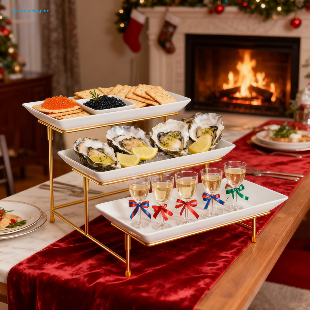 Lightweight Dessert Plates Plate Set Modern 3-tier Stand for Elegant Buffet Displays Perfect for Parties and Kitchen Org