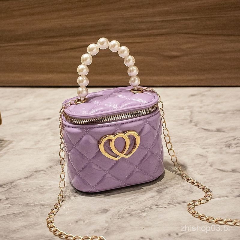 Nova bolsa de gelatina de pérola versátil e elegante, mini bolsa de cosméticos, bolsa de ombro portátil simples e modern