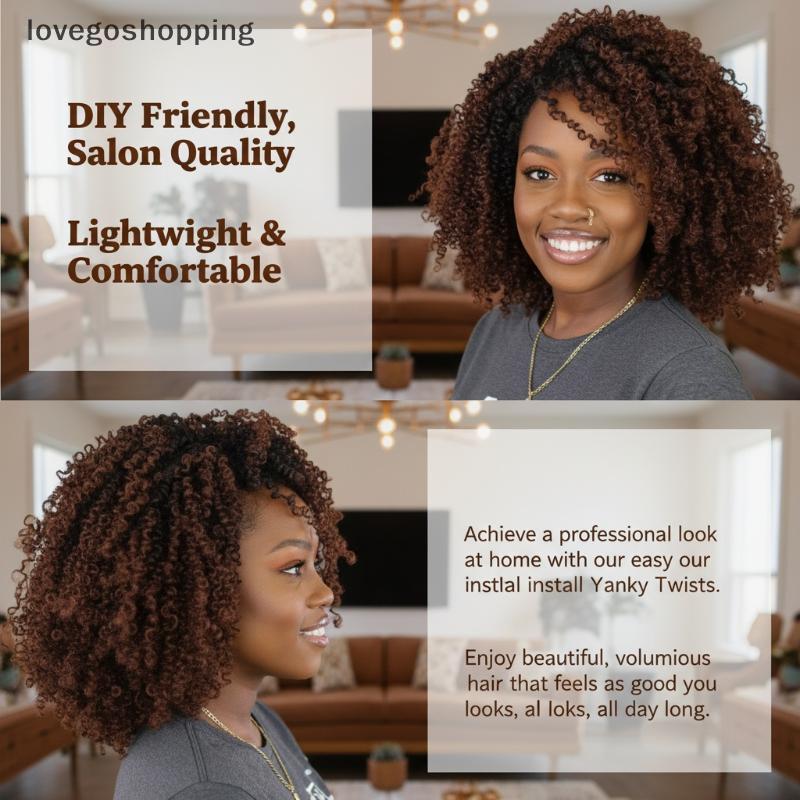 [lovego] Extensão Sintética De Rabo De Cavalo Afro Kinky Encaracolado De 8 Polegadas Resistente Ao Calor Para Mulheres B