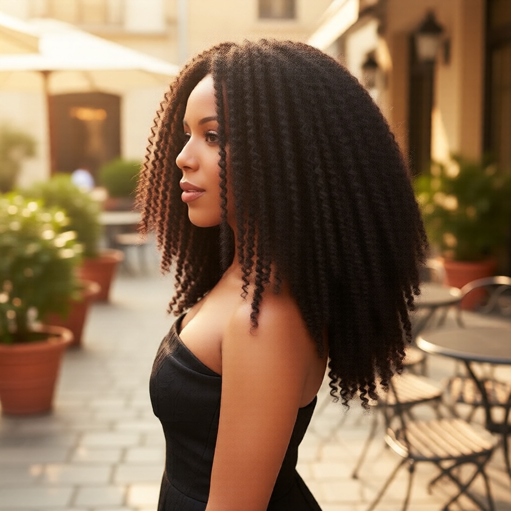 Cabelo Encaracolado Marley Kinky Afro Crochê 18 pol. 100 g Torções para Mulheres Peruca & Extensões Sintéticas