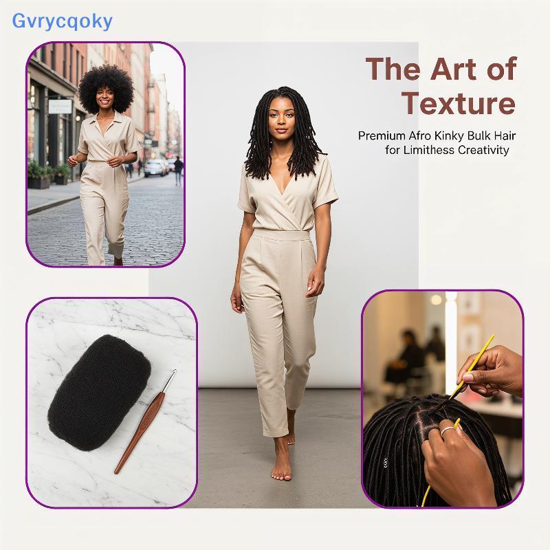 Gvrycqoky Afro Kinky Em Massa Encaracolado Torção Cabelo 10 Polegada Humano Trança Pacotes De Para Mulher BR
