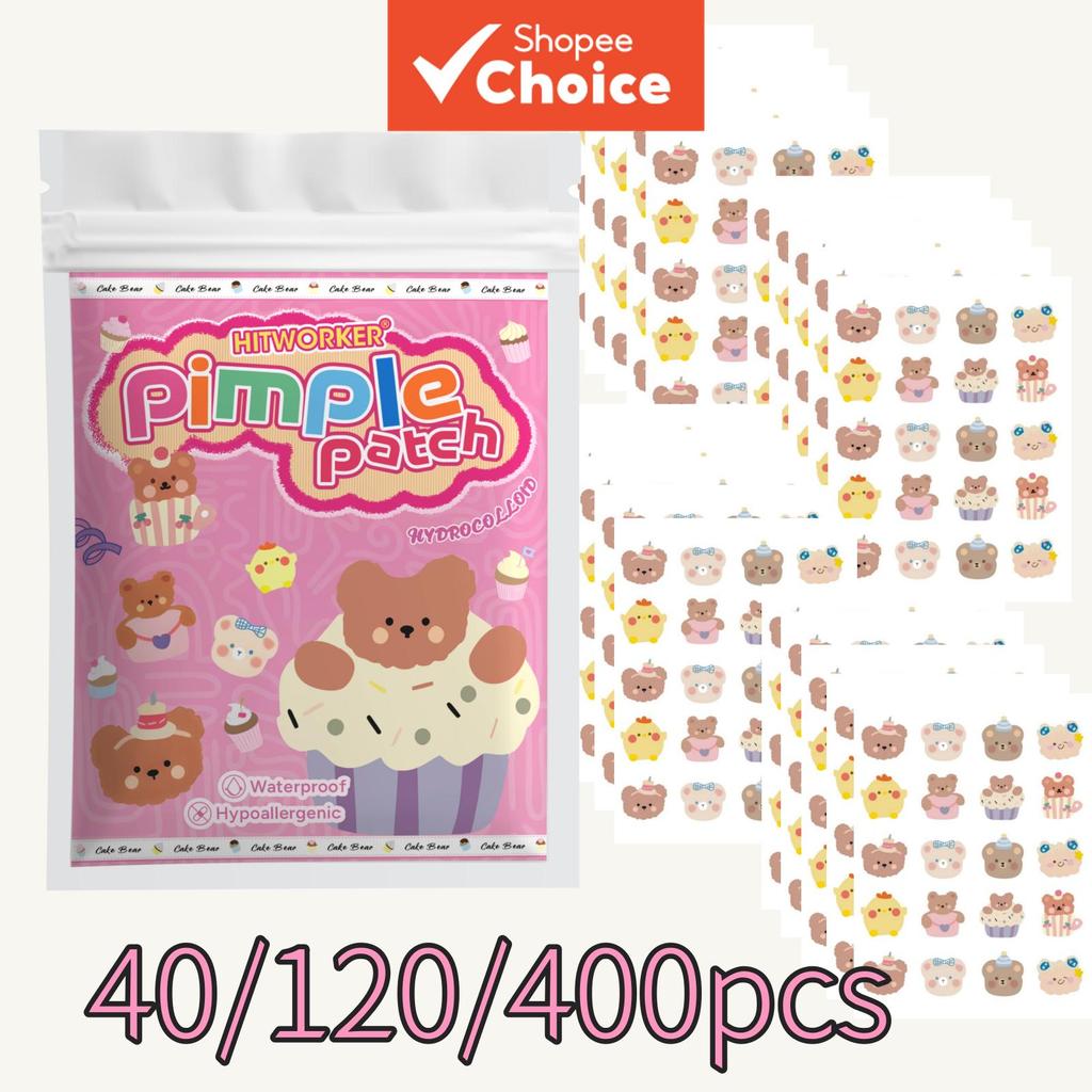 Patches Bonitos Da Acne Do Urso , Remendos Espinha Dos Pontos Ponto Desenhos Animados Para Cuidados Com A Pele Rosto 40/