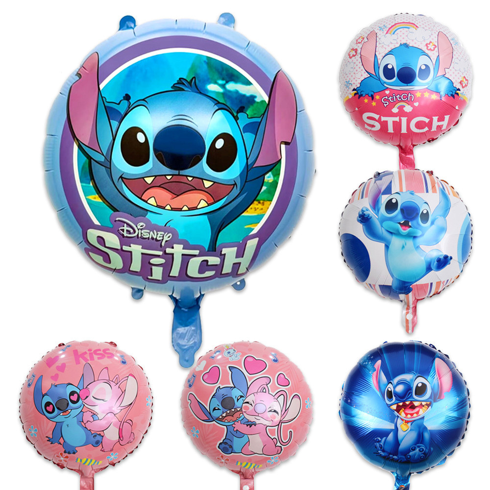 Kit 5 Balão de Alumínio Alien Azul Cartoon Decoração Festa Aniversário Infantil Brinquedo Atividade Escolar