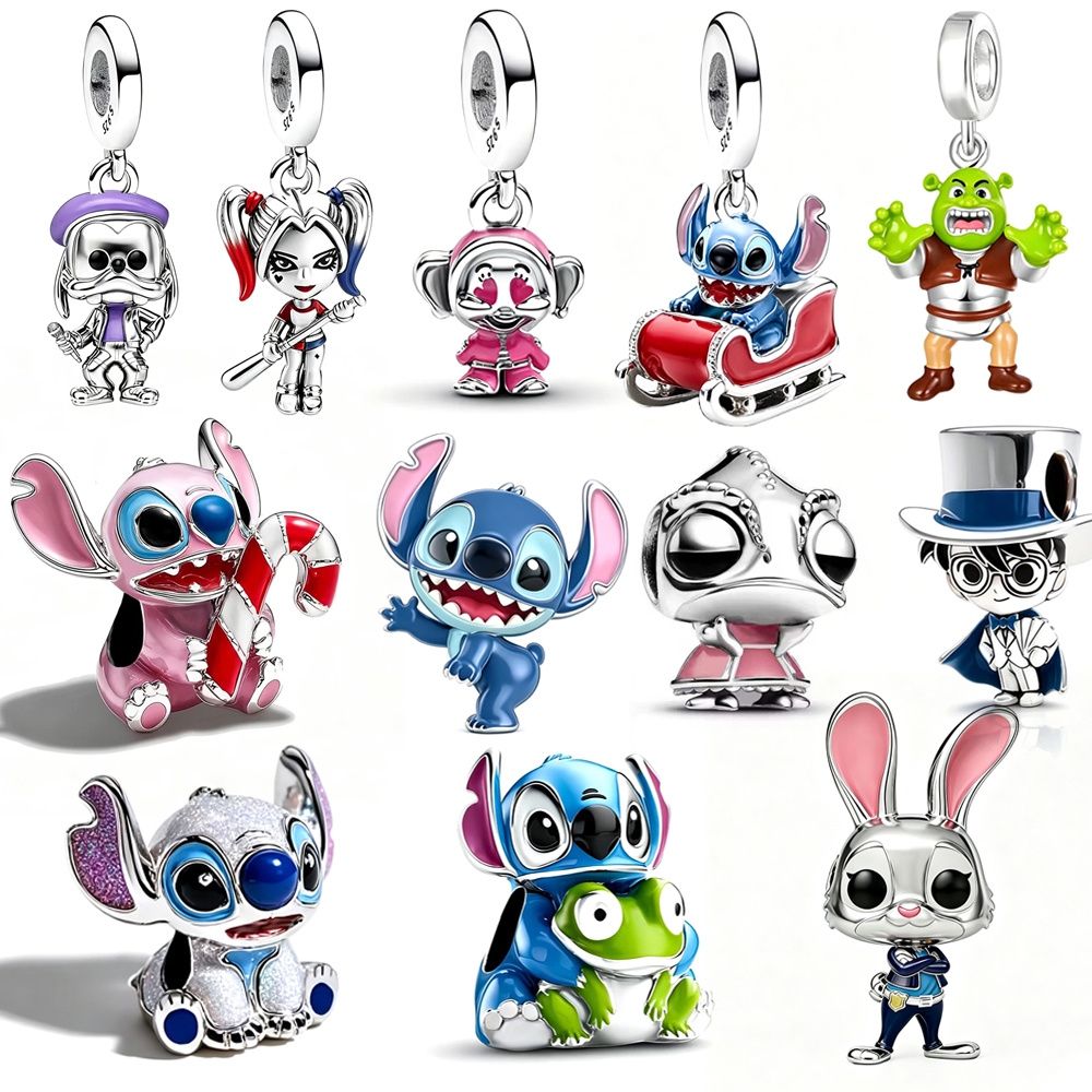 2026 Novo 925 Ponto De Prata Bonito Dos Desenhos Animados Pingente Grânulo Charme Apto Para DIY Original Estilo Europeu