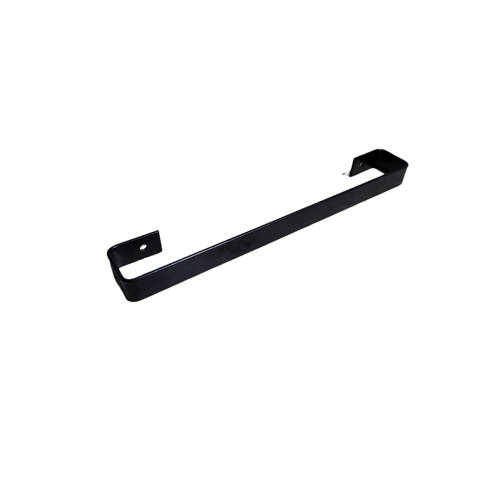 Puxador Porta Estilo Industrial Aba Interna  Preto 20cm 6pç