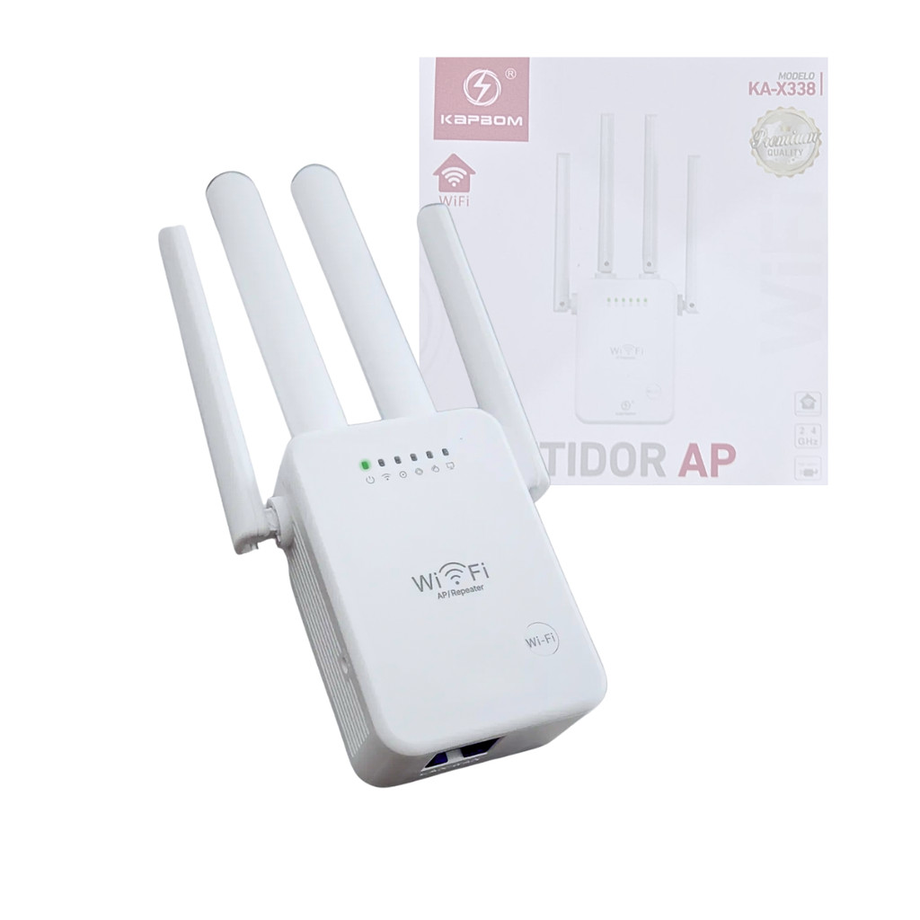 Repetidor de Sinal Wireless 2.4Ghz com 4 Antenas KA-X338