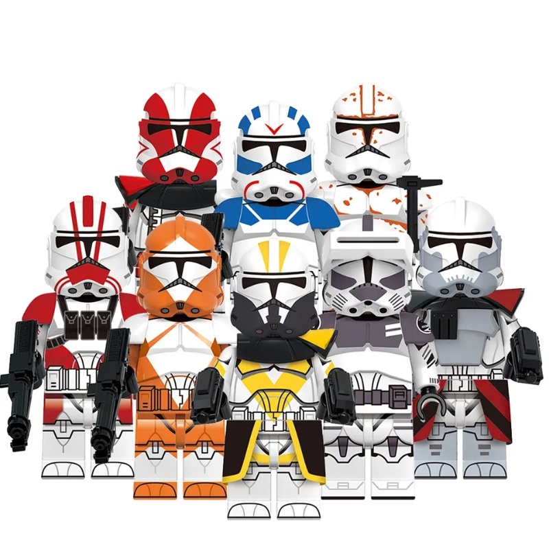 Star The Clone Trooper 501th ARC Capitão Cinza Space Wars Mini Blocos De Construção Figura Brinquedos Presente Para Cria