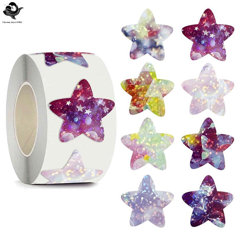 PFG 500 Pcs Autoadesivo Star Space Stiers Recompensa Presentes Decorativos Com Etiquetas Stier 1 Polegada FG