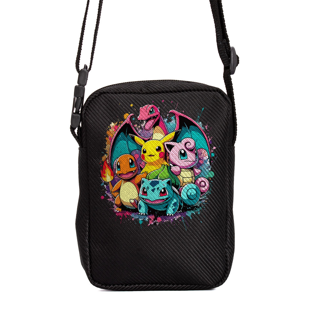 Shoulder Bag Infantil Pikachu Charmander Bulbasaur Squirtle Charizard Jigglypuff