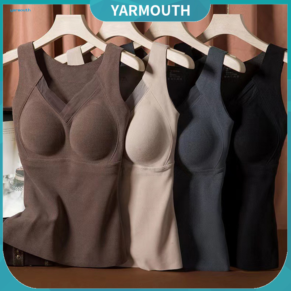 Women Thermal Vest V-neck Graphene for Men Velvet Elastic Fabric 3d Design Warm Layer Top for Autumn Winter Cross-border