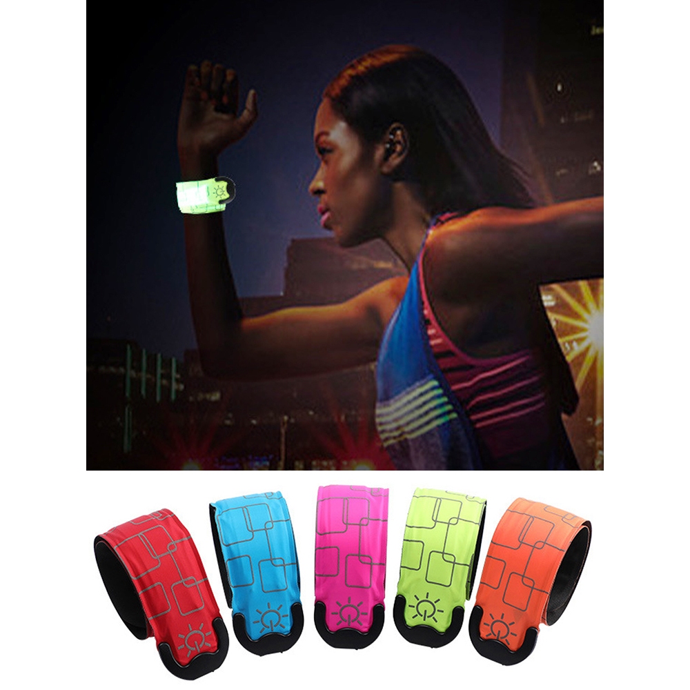 Luz De Braçadeira LED Para Equipamento De Corrida Noturna , Alta Visibilidade , Brilho Reflexivo , Faixa De Iluminação C