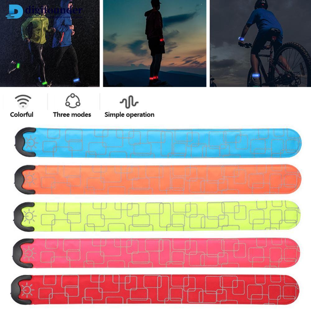 DIGIFOUNDER USB Recarregável LED Braçadeira Luz Para Equipamento De Corrida Noturna De Alta Visibilidade Reflexiva Com B