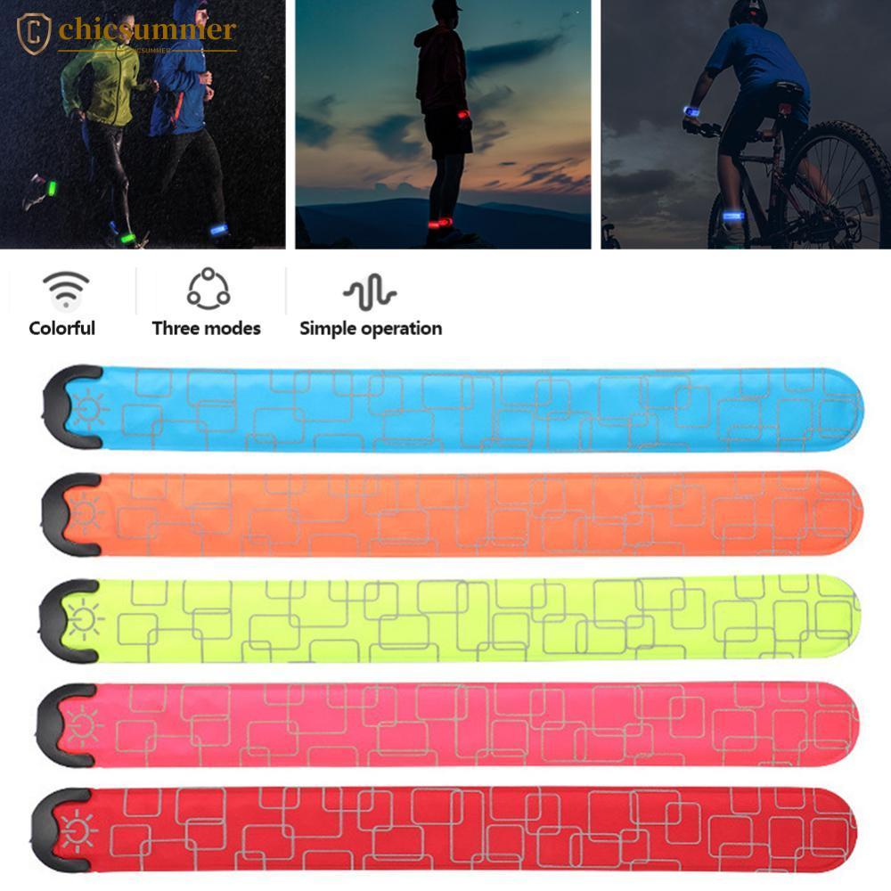 CHICSUMMER USB Recarregável LED Braçadeira Luz Para Equipamento De Corrida Noturna De Alta Visibilidade Reflexiva Com Br