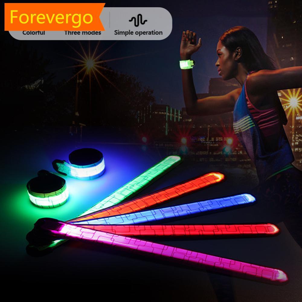 forevergo USB Recarregável LED Braçadeira Luz Para Equipamento De Corrida Noturna De Alta Visibilidade Reflexiva Brilho