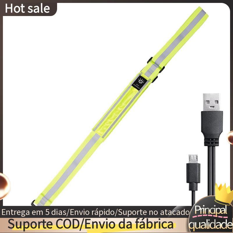 Equipamento De Caminhada Com Cinto Reflexivo LED , Luz De Segurança Para Caminhantes À Noite , Corrida Recarregável , Ve