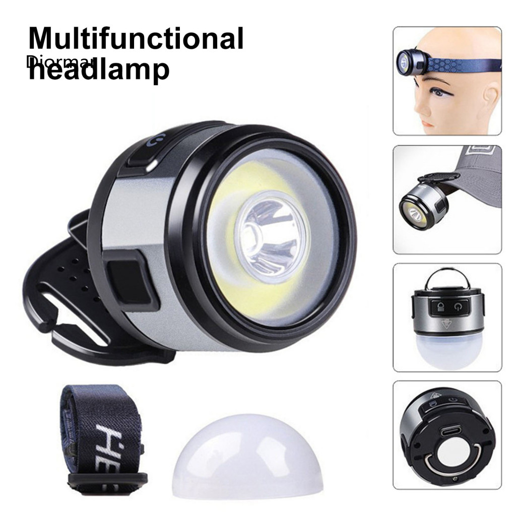 Multi-functional Light Magnetic Maintenance Rechargeable Led Headlamp Flashlight High Lumen Brightness Multiple Modes Ad