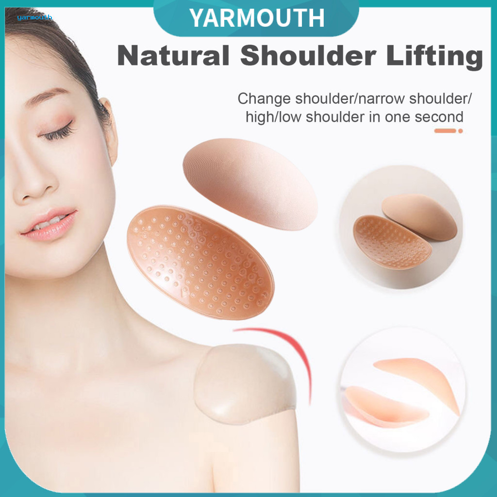 Shoulder Pad for Low Shoulders 1 Pair Silicone Pads for High-low 3d Self-adhesive Anti-slip Sweat-proof Push-up Sponge I