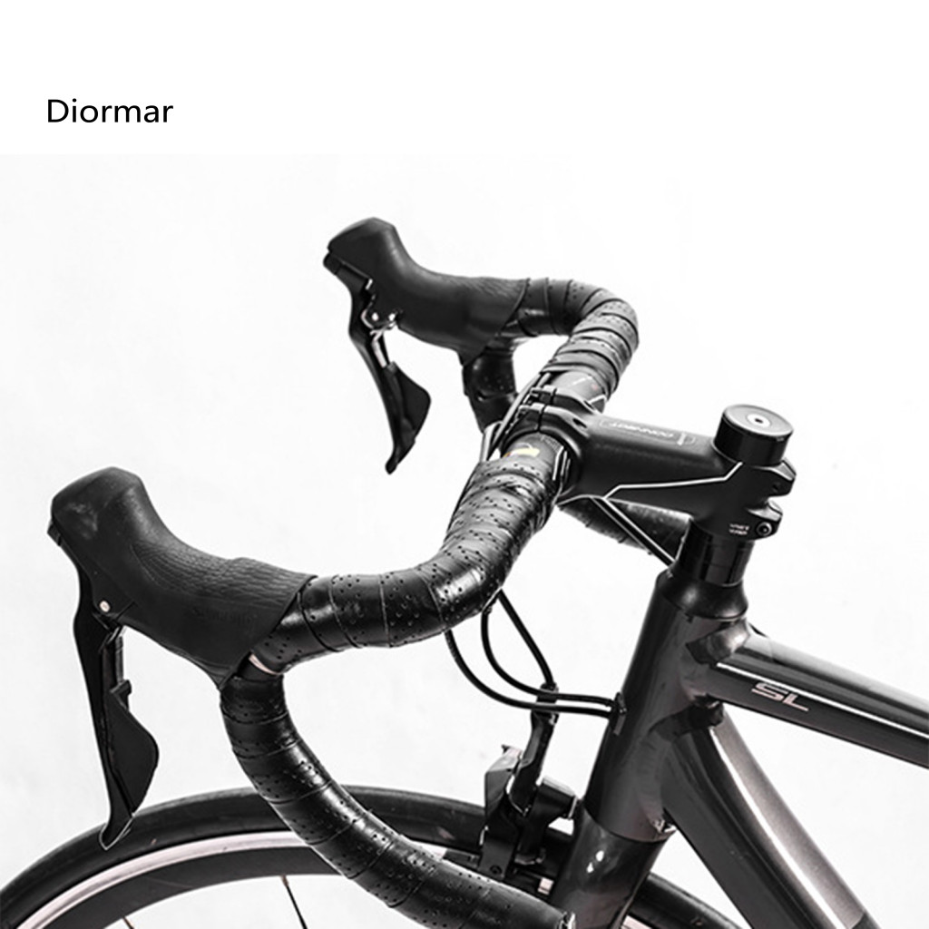 Grippy Handlebar Wrap Bicycle Tape Faux Leather Anti-slip Shockproof Sweat-absorbing Self-adhesive Bike Straps for Comfo