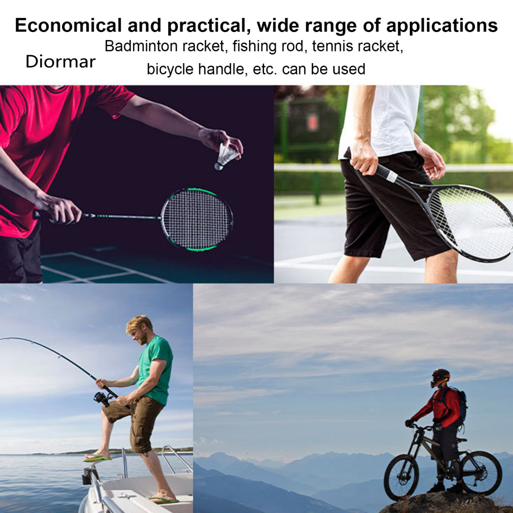 Tennis Racket Grip Tape Quick-dry Racquet Bright Color Anti-slip Sweat Absorbent Overgrip for Badminton – Durable Spor