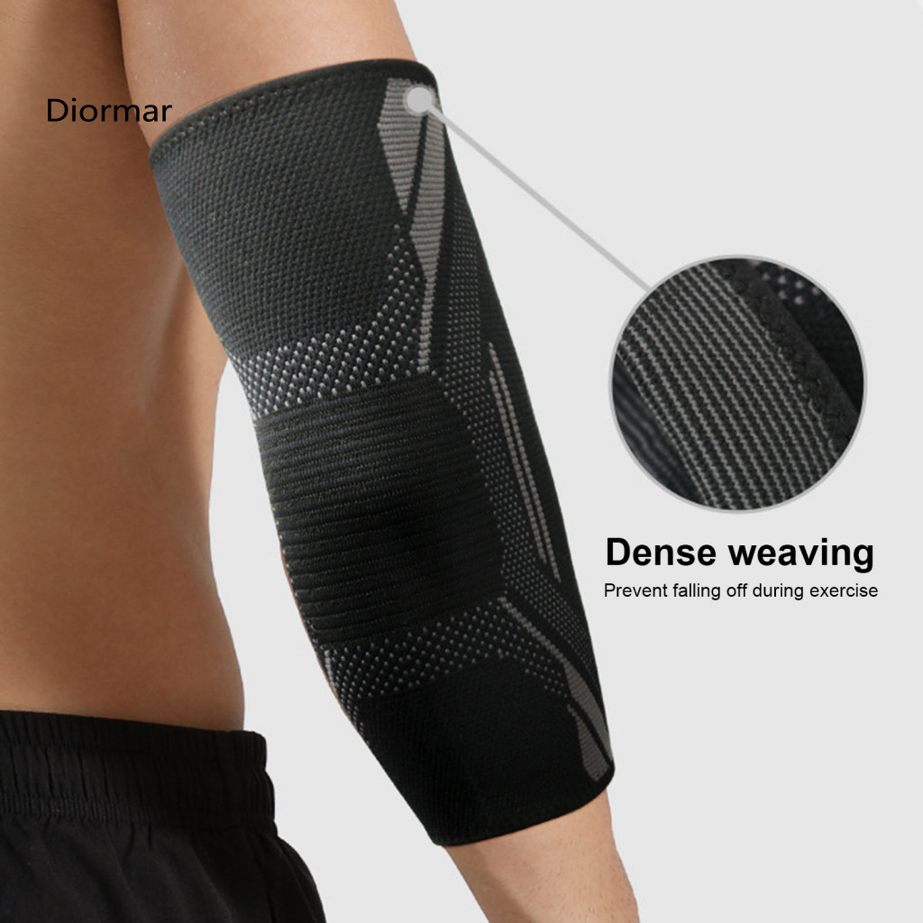 Exercise Elbow Wrap 1pc Breathable Compression Sleeve for Tennis Tendonitis Support Anti-slip Sweat Absorbing Arm Brace