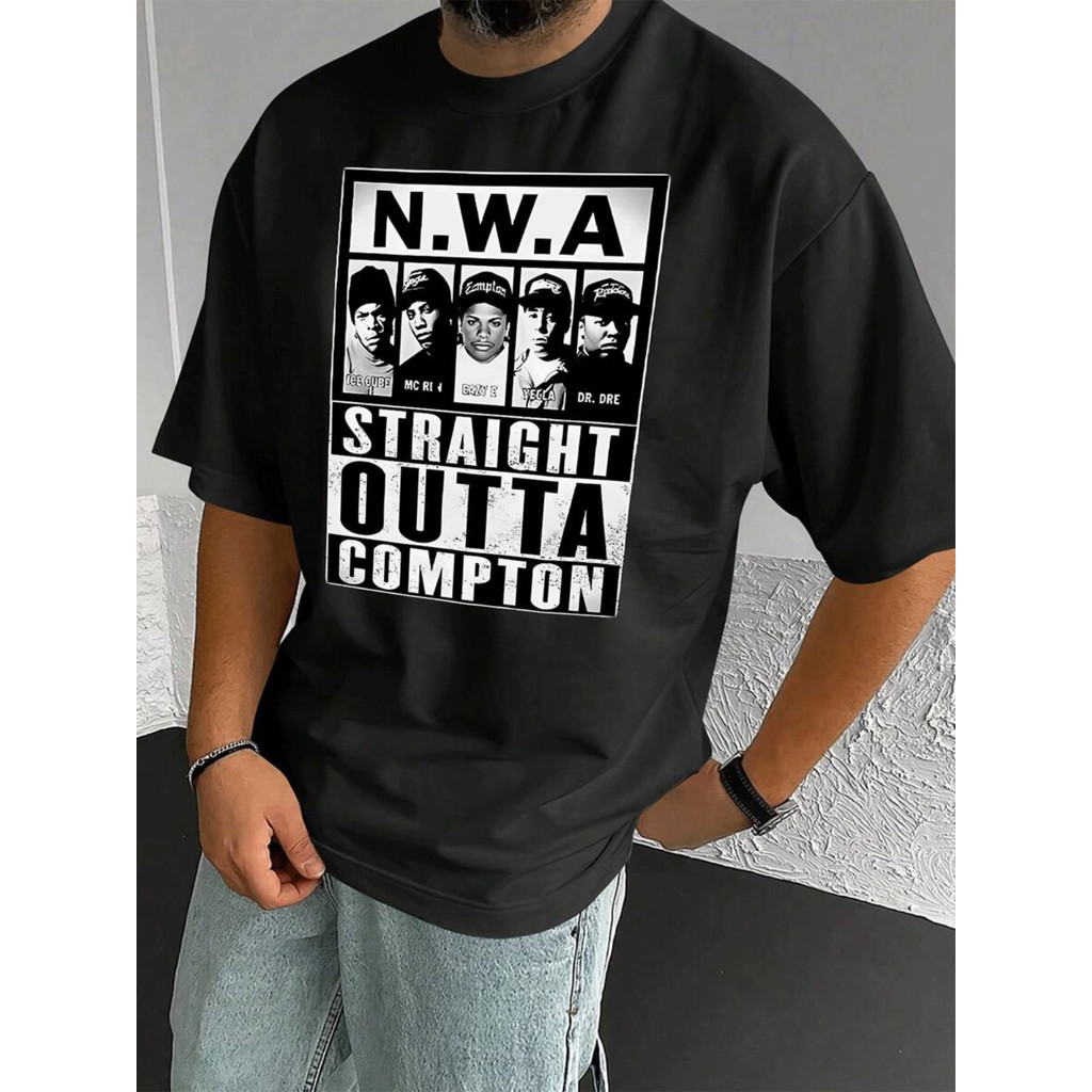 Music.Soul Camiseta Unissex Canserbero Gothic Band Logo Preta Macia Durável Gola Redonda Manga Curta Hip Hop Streetwear