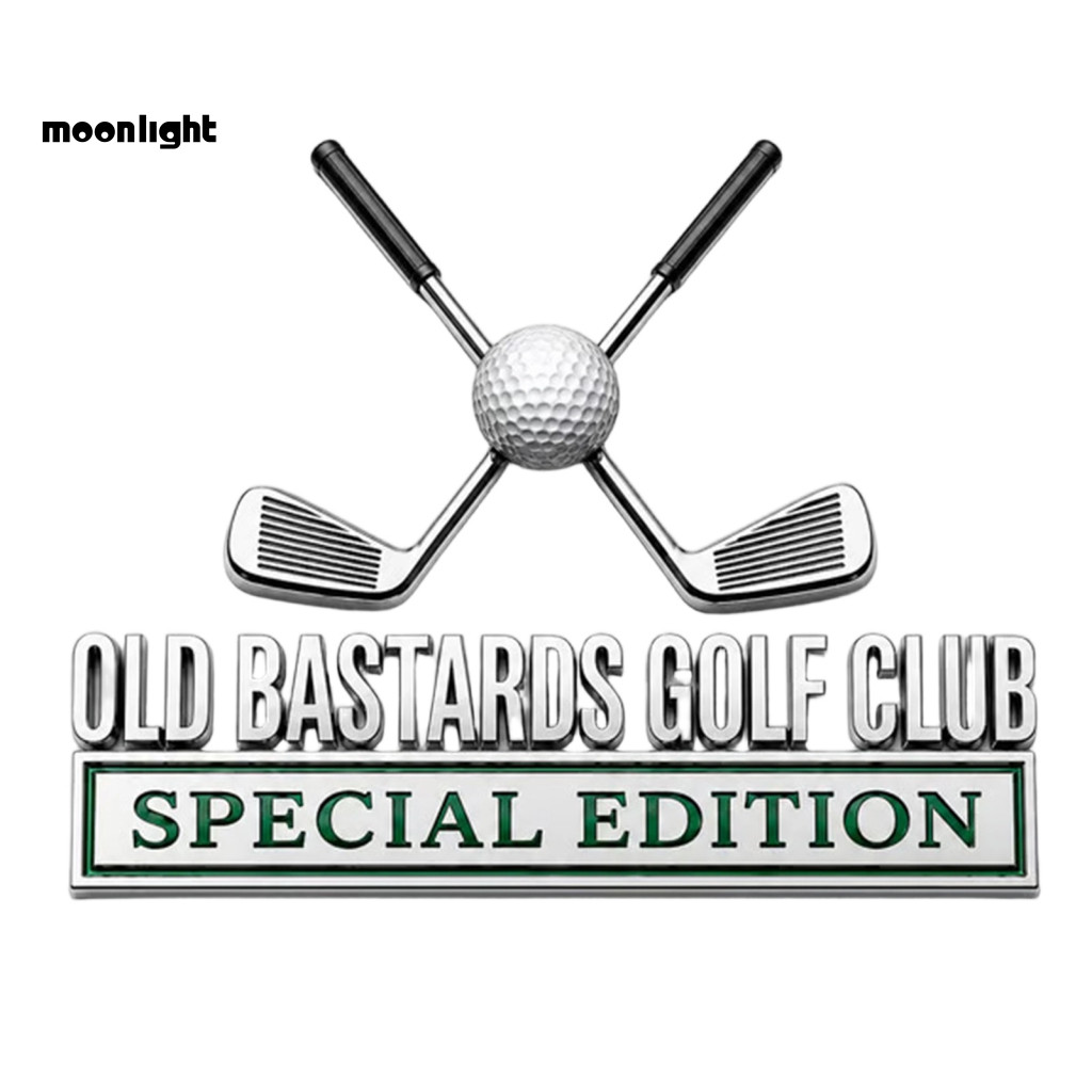 Golf Club Car Emblem Badge Metal Logo Sticker Chrome Finish Auto Decal for Suv Truck Lover Gift Durable Stylish Southeas
