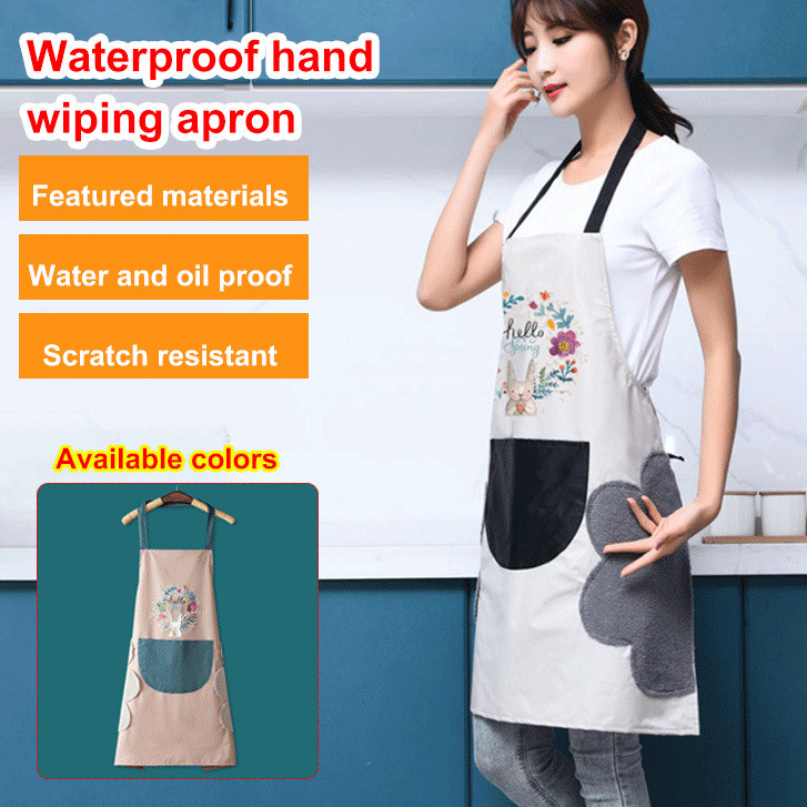 [Resistente A Óleo] Cute Kitchen Apron For Women And Men With Custom Logo Printing Unisex Workwear Durable Waterproof Oi