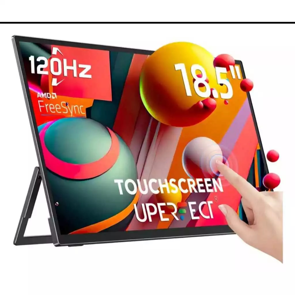 Monitor Portátil Uperfect 18,5 Polegadas Touch Screen Ips Audio Estéreo Ultra Fino Full Hd 120 Hz