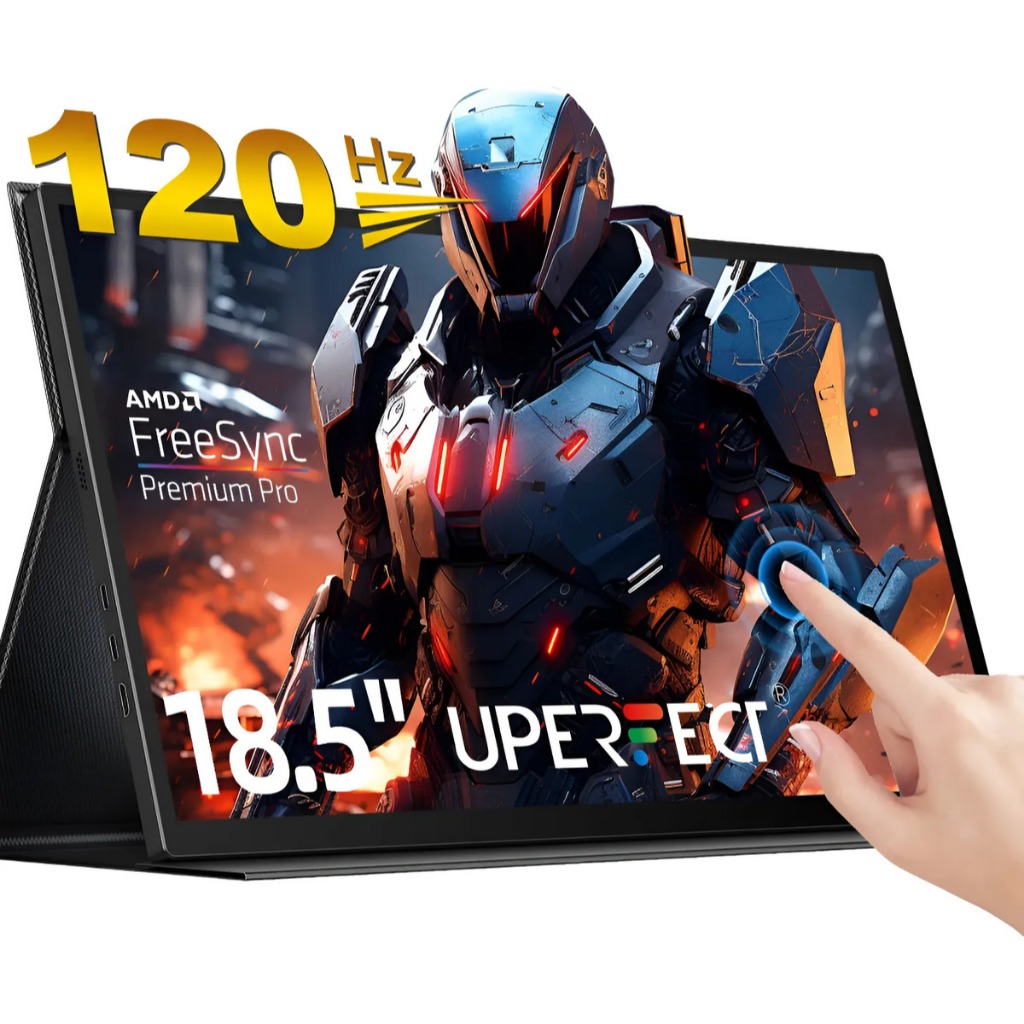 Monitor Uperfect Portátil Touchscreen 18.5 120Hz Full HD IPS USB-C HDMI