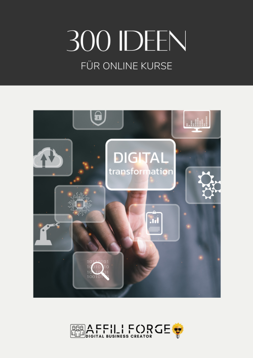 300 Online-Kurs Ideen - 300 Ideen aus 9 Nischen