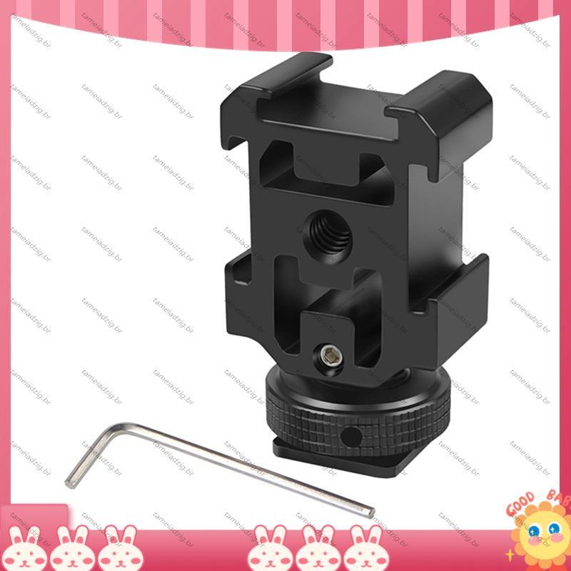 [Fast T] Triple Hot Shoe Mount Adaptador Suporte Para Câmera DSLR LED Microfone De Vídeo Flash Light