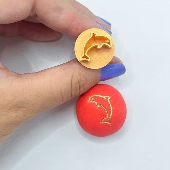 Carimbo marcador personalizado para brigadeiro fundo do mar vários modelos peixinho caranguejo