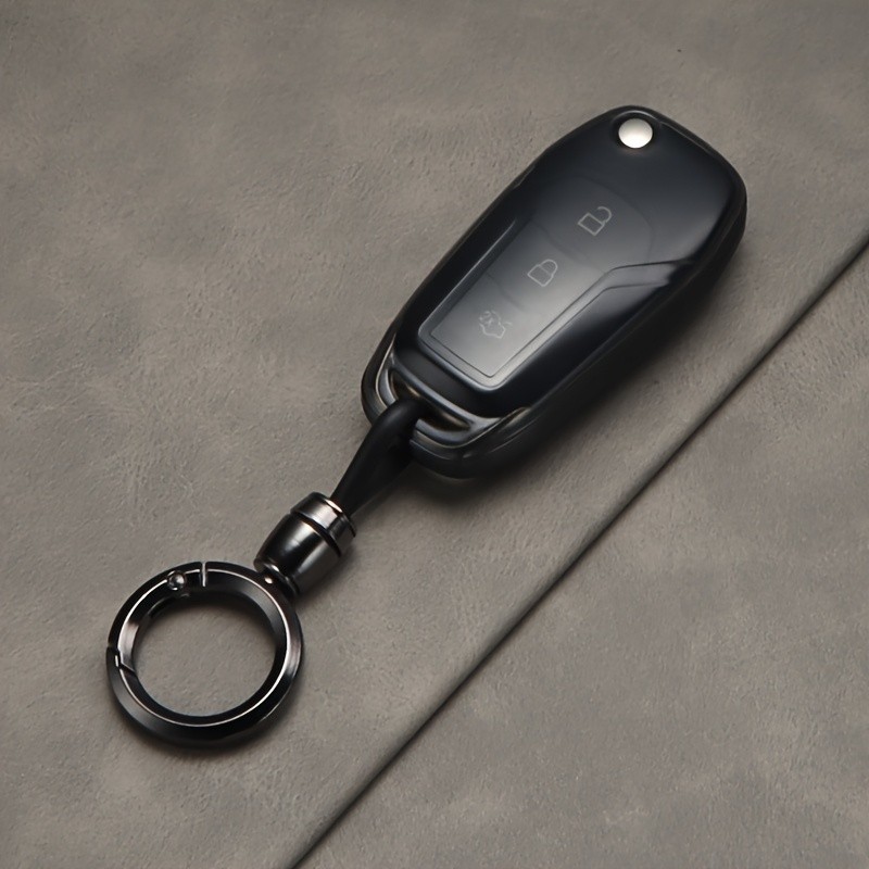 Capa Durável De TPU Para Chave De Carro Veículos Ford-Proteção De Corpo Inteiro , Punho Antiderrapante , Resistente A Ar