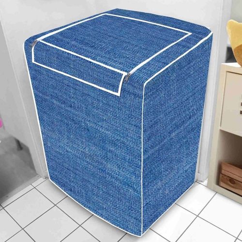 Capa Protecao Maquina Lavar Roupa Abertura Superior Jeans Ajuste Perfeito Duravel