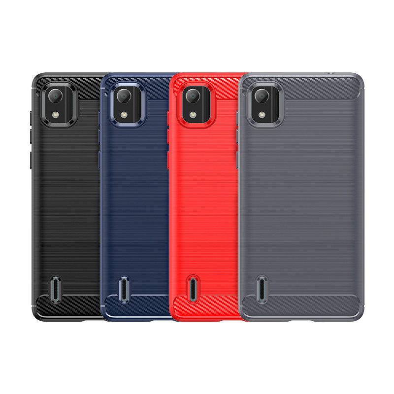 Capa Preta À Prova De Choque Para Nokia C2 2a Edição , Textura Macia , Fio , Desenho , Proteção Durável , Caixa De Telef