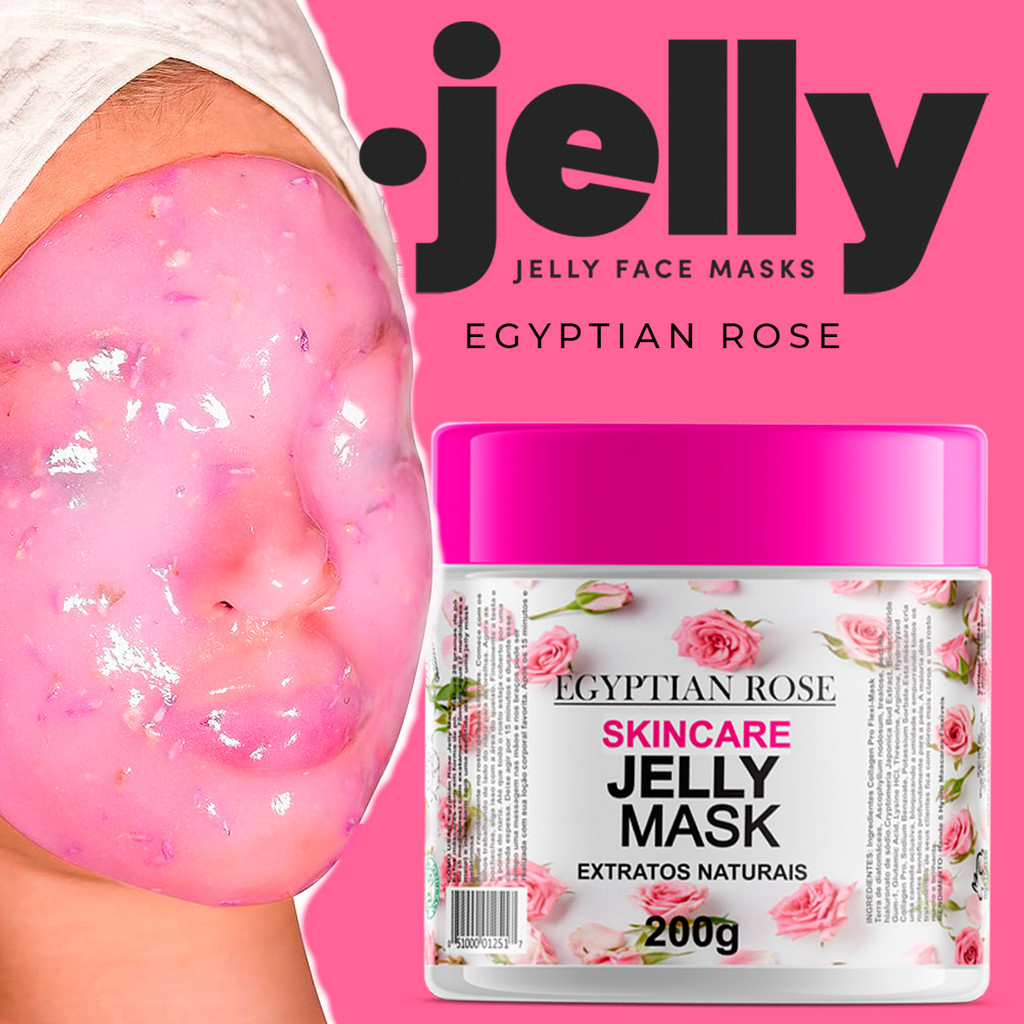 hydrojelli máscara gelatinosa facial pós dermarroler e limpeza de pele jellymask