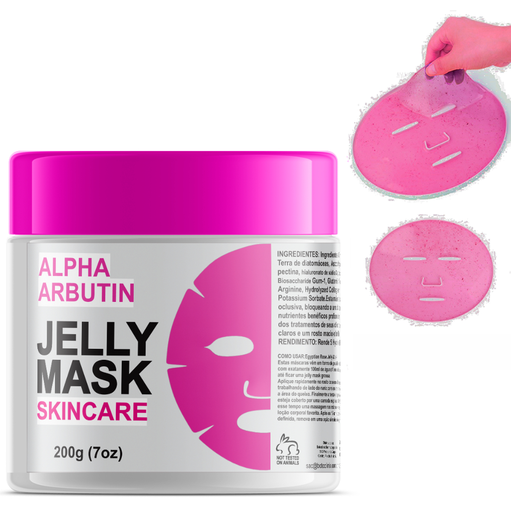 1 kit hydrojelly máscara pós dermaroler ou microagulhamento dermape + 1 máscara de pvc