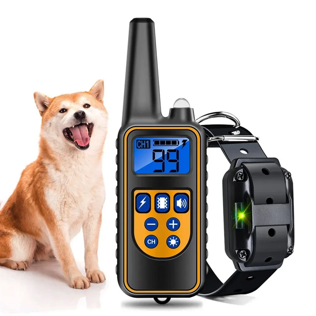 Coleira de Treino para Cães com Controle Remoto, Rechargeable Electronic Dog Training Collar Necklace