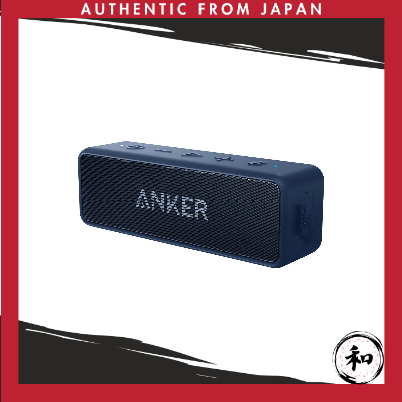 Anker Soundcore 2 (Carregamento USB Type-C 12W Bluetooth 5 IPX7 à prova d’água Alto-falante Reprodução contínua de 24