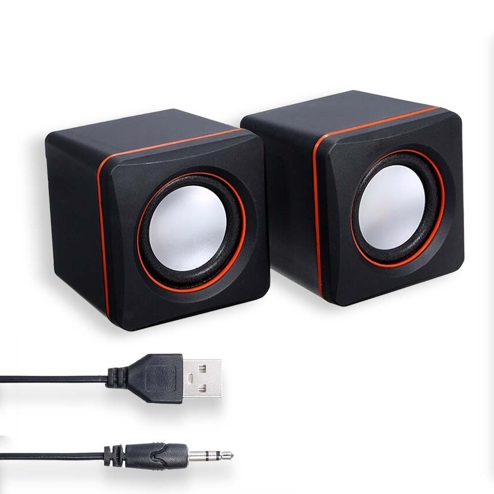 Caixinha de Som Potente USB P2 para Computador PC Notebook Home Office