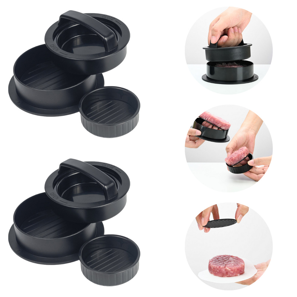 Kit 2 Molde Forma Para Fazer Hamburguer Caseiro Artesanal Lanche