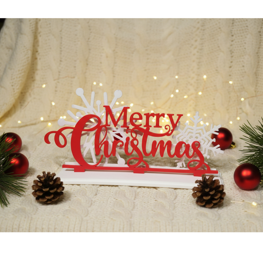 Enfeite de Natal Merry Christmas Natalina Casa Decoração Papai Noel