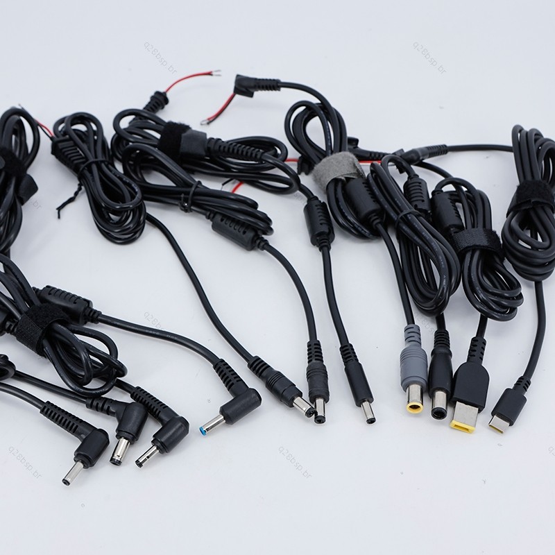 Cabo De Alimentação DC 20AWG 5A 5.5x2.5 4.5x3.0 7.4x5.0 4.0x1.7mm Conector De Carregador De Plugue Para PC Laptop BR28B