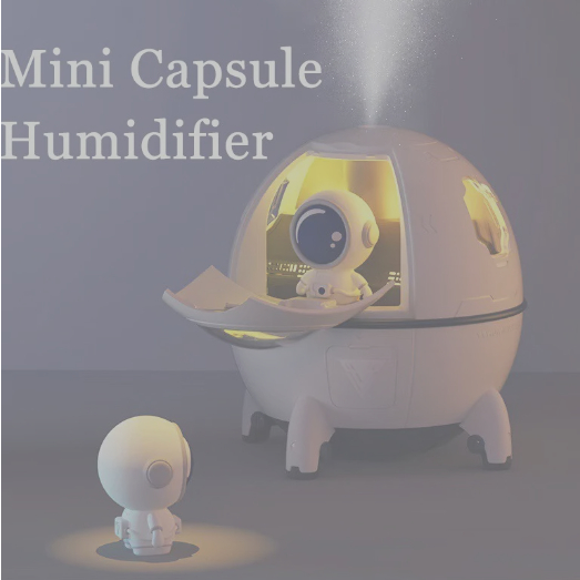 Casa Portable Office Desktop USB Astronauta Space Capsule Air Humidificador Difusor 220ML Com Led Colorido Luz Presente De Natal