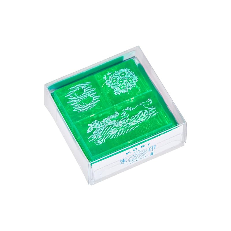 King Jim Stamp Transparent Stamp Ice Mark 3 Piece Set