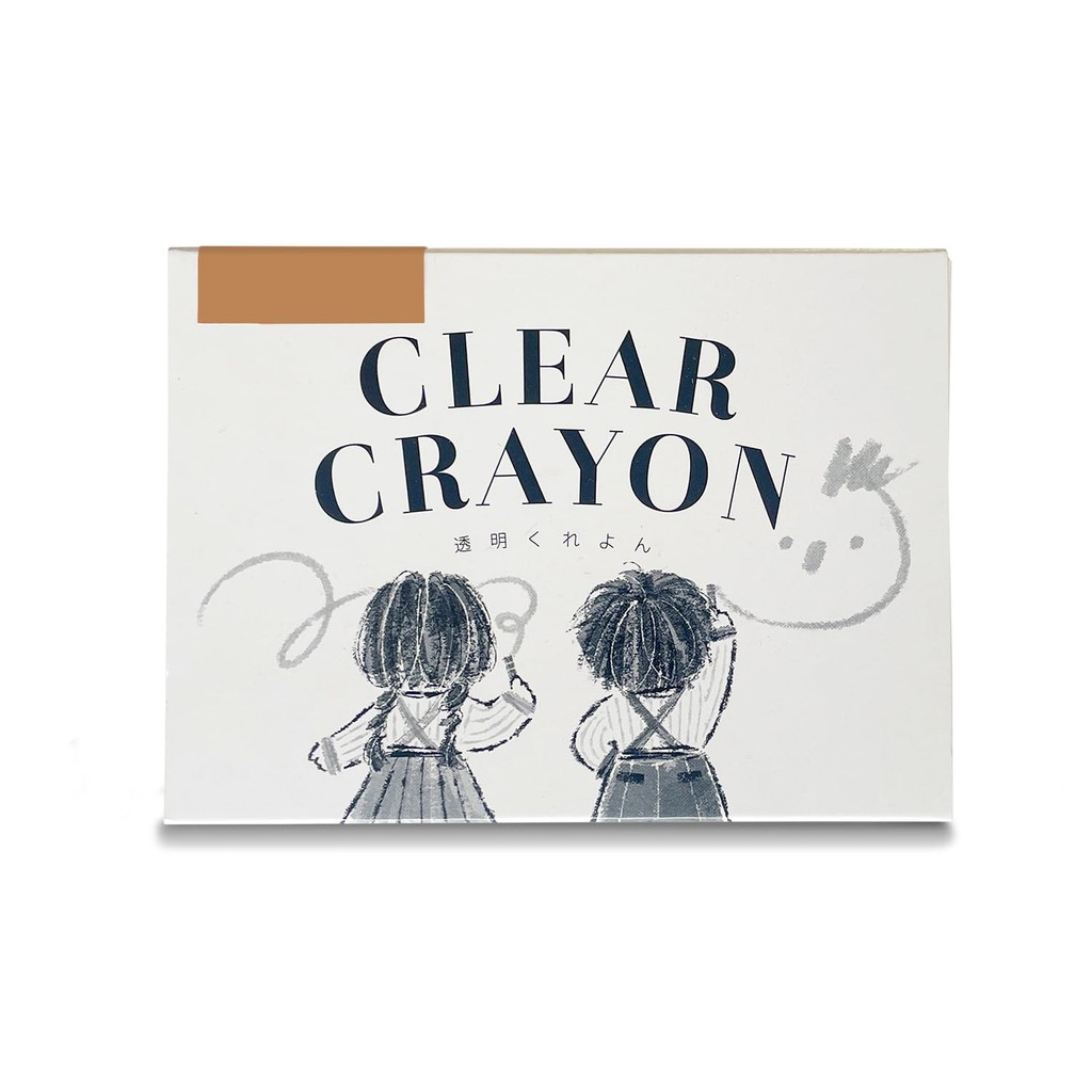 Kokuyo Transparent Crayon Solid Color 5-Piece Set Tea KE-AC28-S
